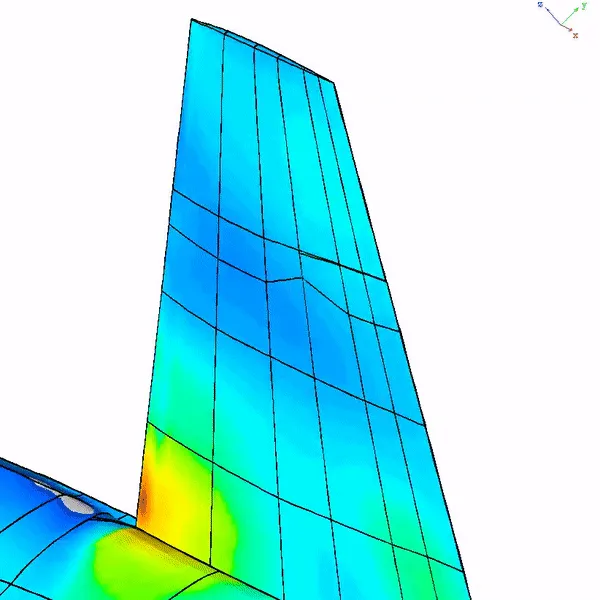 F/A-18 dynamic-response simulation