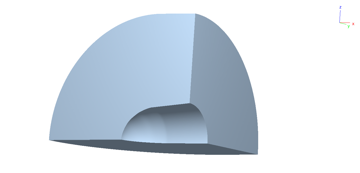 BSUV-2 capsule geometry used for the NSMB simulation