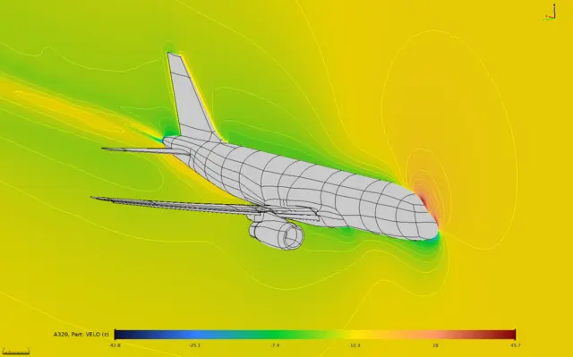 Aircraft lift visualization